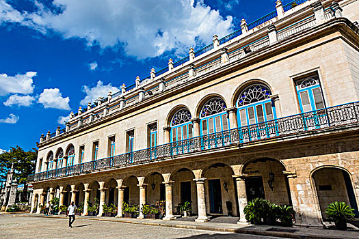 建筑,酒店,阿玛斯,哈瓦那旧城,哈瓦那,古巴