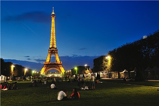 塔,巴黎,夜晚