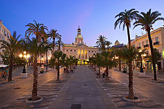 广场,圣胡安,市政厅,哥斯达黎加,安达卢西亚,西班牙,欧洲