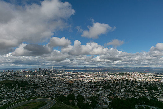 美国旧金山市城市景观