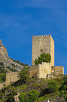 城堡,克鲁赛罗,乡村,别墅,自然,公园,省,安达卢西亚,西班牙,欧洲