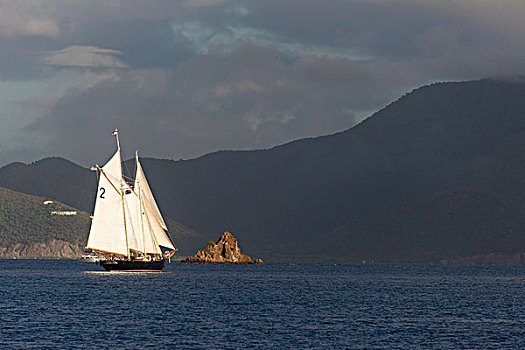 英属维京群岛,纵帆船,帆