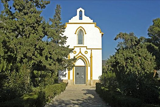小教堂,白色海岸,西班牙