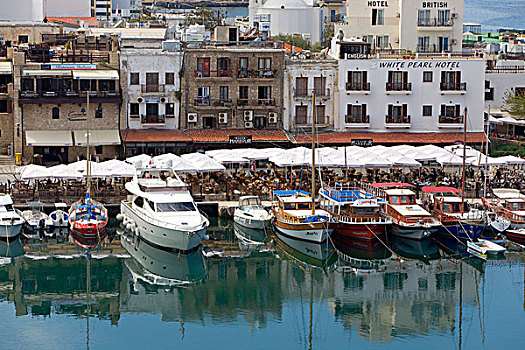 渔村,港口,塞浦路斯,希腊,欧洲