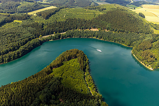 湖,藻厄兰,北莱茵威斯特伐利亚,德国,欧洲