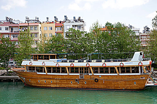 土耳其,河,船