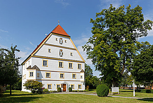 市政厅,城堡,上巴伐利亚,巴伐利亚,德国,欧洲
