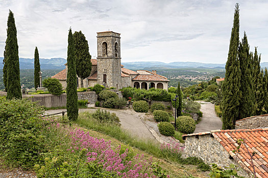 教堂,乡村,法国