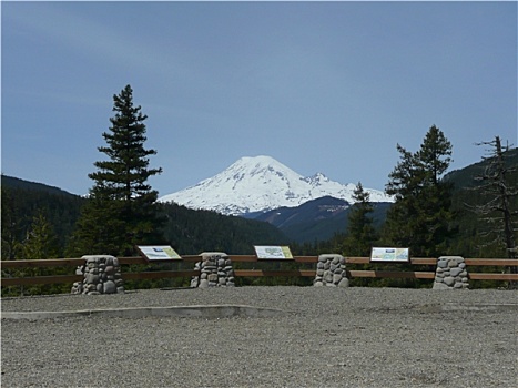 雷尼尔山,俯视