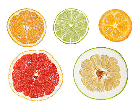 柑橘,隔绝,白色背景