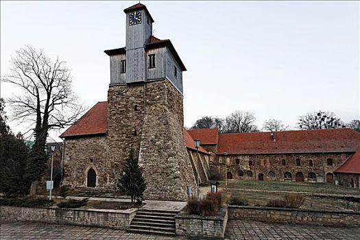 中世纪,大教堂,教堂,哈尔茨山,萨克森安哈尔特,德国,欧洲