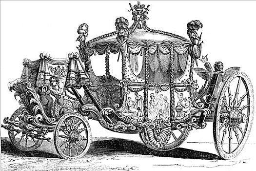 皇家,黄金,马车,19世纪