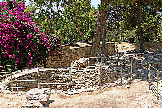 克诺索斯,考古,挖掘,场所,伊拉克利翁,克里特岛,希腊,欧洲