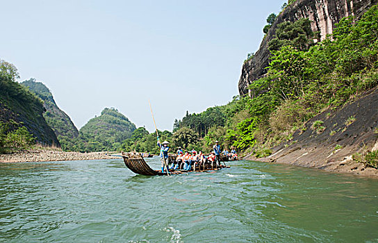 福建南平武夷山九曲溪漂流