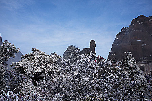 安徽,黄山,雪景