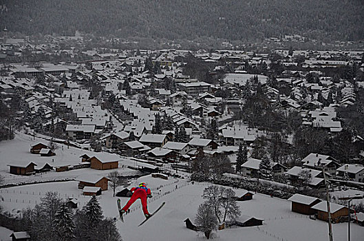 冬季运动,跳台滑雪,滑雪,飞行