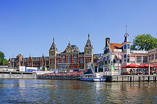 阿姆斯特丹运河边上的建筑