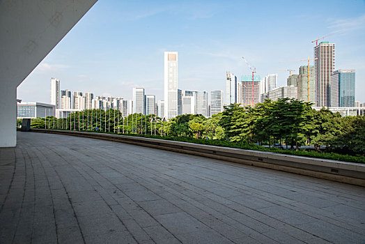 广场,空,汽车背景图