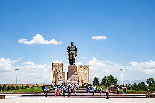 乌兹别克斯坦-帖木儿立像