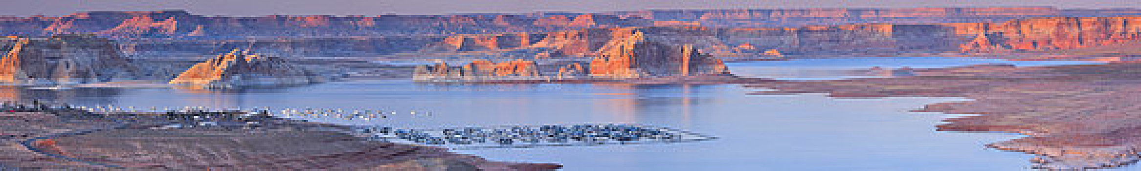 岩石构造,荒芜,湖岸,鲍威尔湖,幽谷国家娱乐区,页岩,亚利桑那,美国