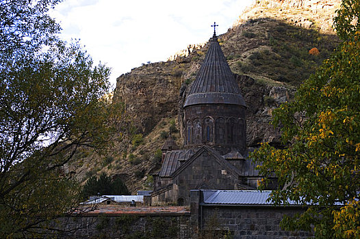 亚美尼亚,靠近,埃里温,古老,寺院,雕刻,石头