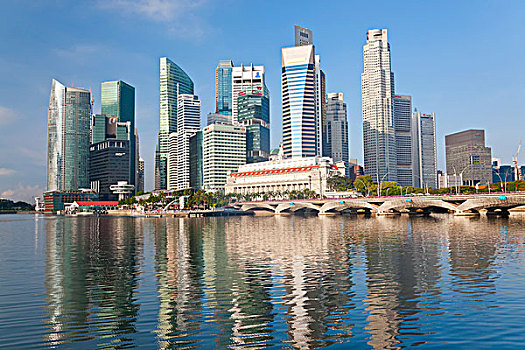 新加坡,天际线,亚洲