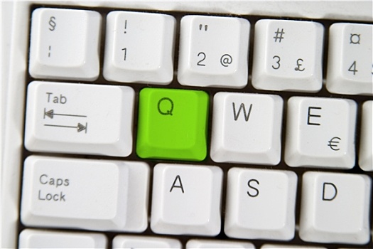 电脑键盘,字母q