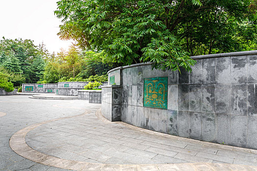 中国江苏省徐州汉文化景区浮雕墙