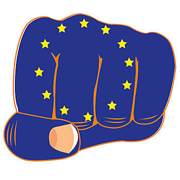 旗帜,欧洲,拳头