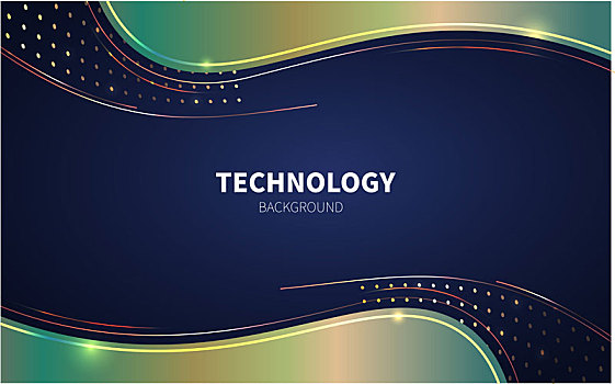 科技背景線條未來創新科學技術金屬矢量海報