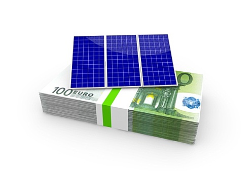 太阳能电池板,欧元,一些