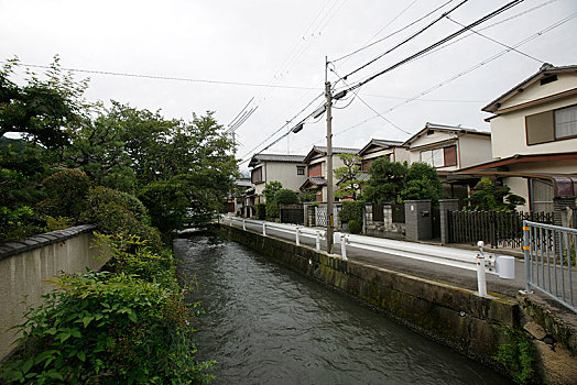 日本,岚山,民居