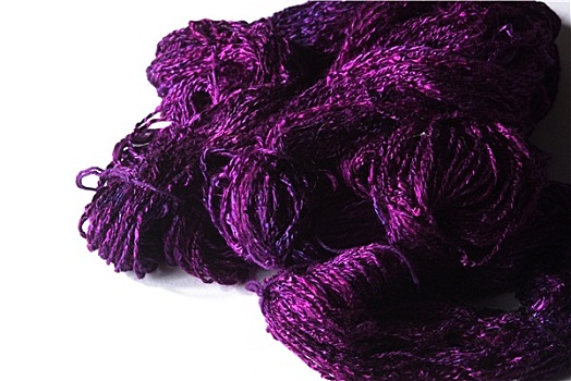 紫色,纱线