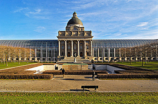 宫廷花园,国家大臣,慕尼黑,巴伐利亚,德国,欧洲