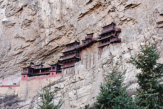 恒山悬空寺,峭壁上的千年古刹