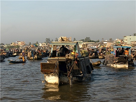 市场,湄公河三角洲