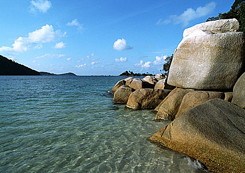 马来西亚,海洋,平滑,石头