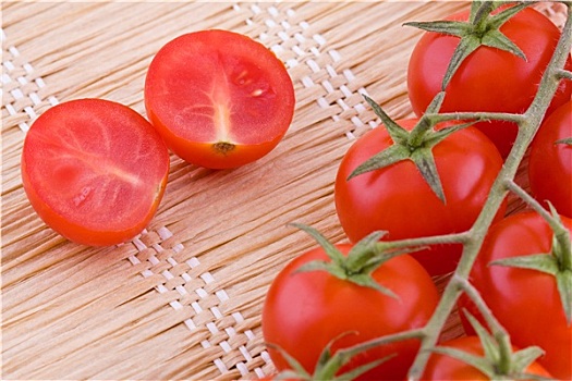 红色,小,西红柿