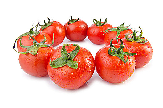 新鲜,西红柿,隔绝,白色
