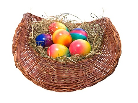 彩色,复活节彩蛋,鸟,鸟窝,隔绝