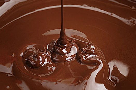 融化,黑巧克力,流动,糖果,巧克力,准备,背景