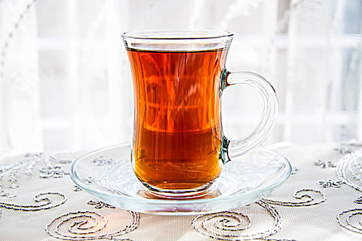 茶,传统,土耳其,玻璃杯