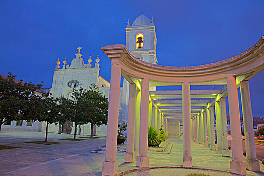 葡萄牙,阿威罗,夜晚,大教堂,教堂