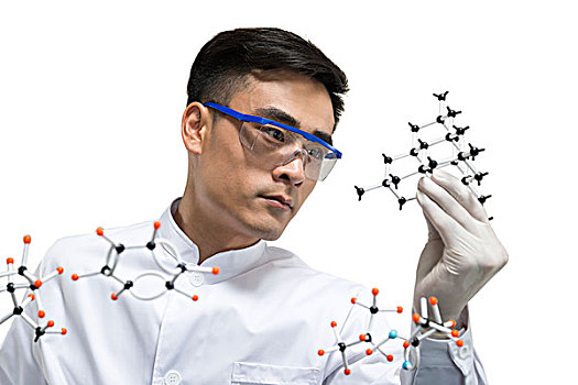 科學家在實驗室做科學實驗