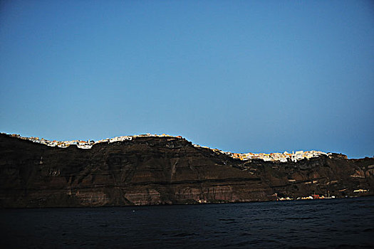 暑假,漂亮,火山地区,岛屿,锡拉岛,希腊