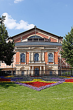 拜罗伊特,歌剧院,房子,上弗兰科尼亚,弗兰克尼亚,巴伐利亚,德国,欧洲