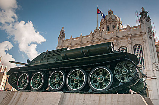 俄罗斯,坦克,古巴,卡斯特罗,猪,侵入,户外,博物馆