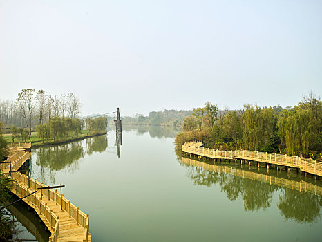 杏花村文化旅游区,木栈道