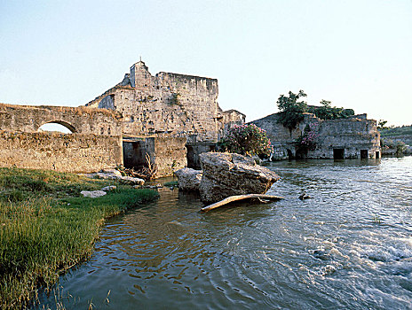 水磨房,瓜达尔基维尔河,西班牙,科多巴