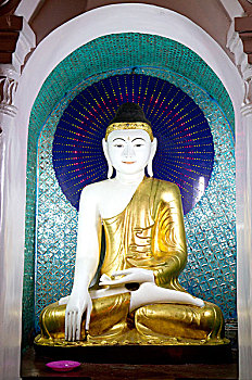 佛像,瑞光大金塔,仰光,缅甸